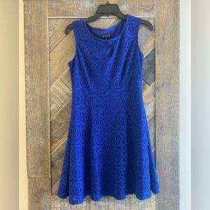 Enfocus Studio Royal Blue Lace Dress